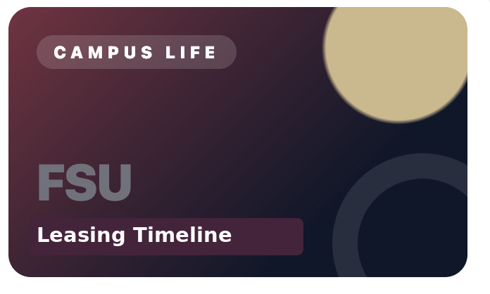 When to Start Looking for FSU Off-Campus Housing: A Student Lease Timeline