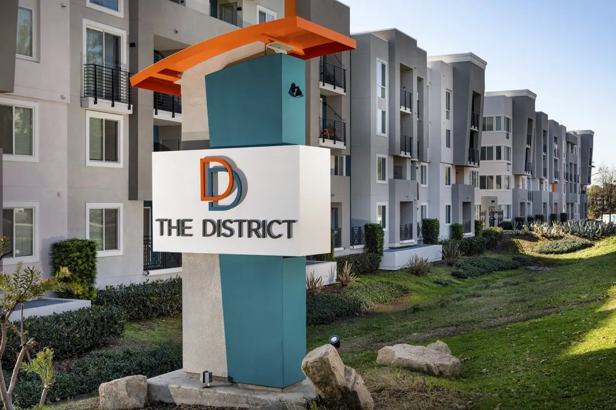 The District Apartments exterior